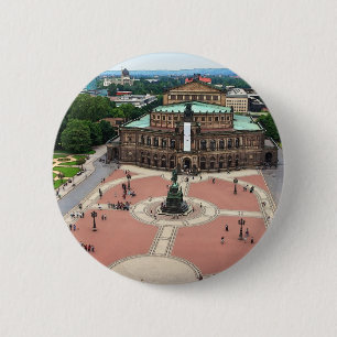 Dresden - Halper Oper Ronde Button 5,7 Cm