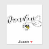 Dresden Hartvlag Sticker (Vel)