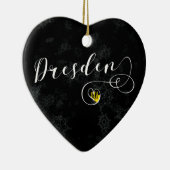 Dresden Heart, Ornament met kerstbomen, Duitsland (Rechts)
