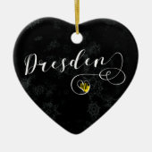Dresden Heart, Ornament met kerstbomen, Duitsland (Voorkant)