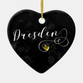 Dresden Heart, Ornament met kerstbomen, Duitsland
