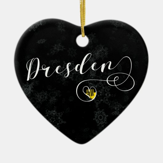 Dresden Heart, Ornament met kerstbomen, Duitsland (Voorkant)