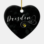Dresden Heart, Ornament met kerstbomen, Duitsland (Achterkant)