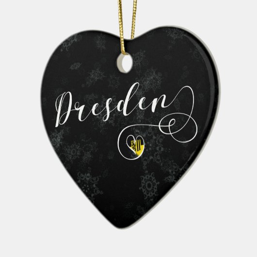 Dresden Heart, Ornament met kerstbomen, Duitsland (Links)