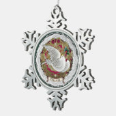 Dresden Kant Sneeuwduif Ornament (Rechts)