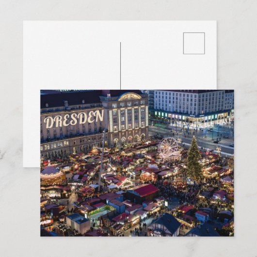 Dresden-kerstmarkt Briefkaart (Voorkant / Achterkant)