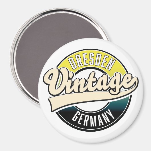 Dresden  logo magneet (Voorkant / Achterkant)