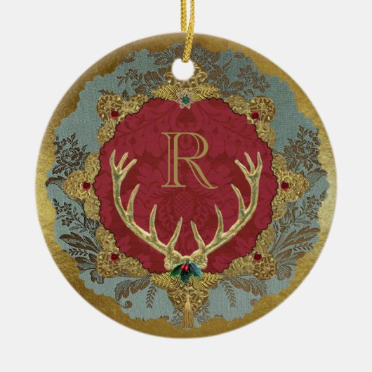 Dresden 'Lordly' Keramisch Monogram Ornament (Voorkant)