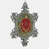 Dresden 'Lordly' Sneeuwvlok Frame Ornament (Links)