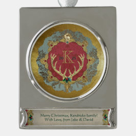Dresden 'Lordly' vaandelornament Verzilverd Banner Ornament