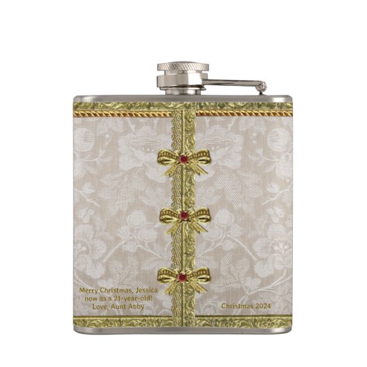 Dresden 'Noblesse' 6 oz. Heupflesje Heupfles (Achterkant)