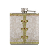 Dresden 'Noblesse' 6 oz. Romantic Flask Heupfles (Achterkant)