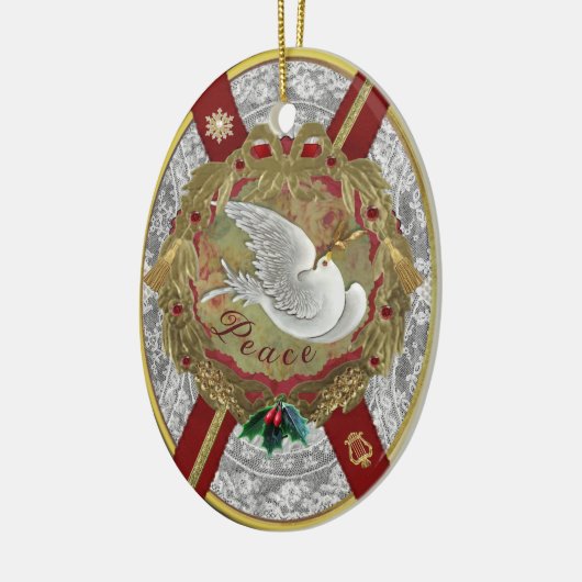 Dresden 'Normandië' Peace Dove Ornament (Links)