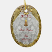 Dresden 'Normandië' Peace Dove Ornament (Achterkant)