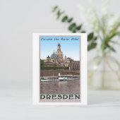 Dresden - Op de Elbe Briefkaart (Staand voorkant)