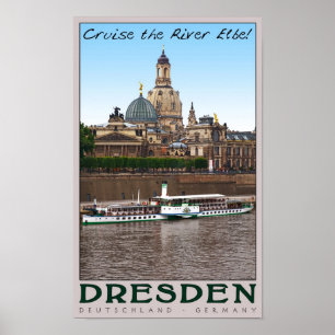 Dresden - Op de Elbe Poster