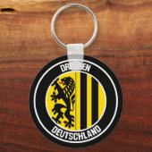 Dresden Round Emblem Sleutelhanger (Voorkant)