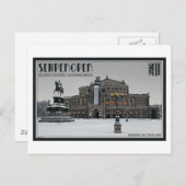 Dresden - Semperoper Winter Briefkaart (Voorkant / Achterkant)