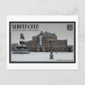 Dresden - Semperoper Winter Briefkaart (Voorkant)