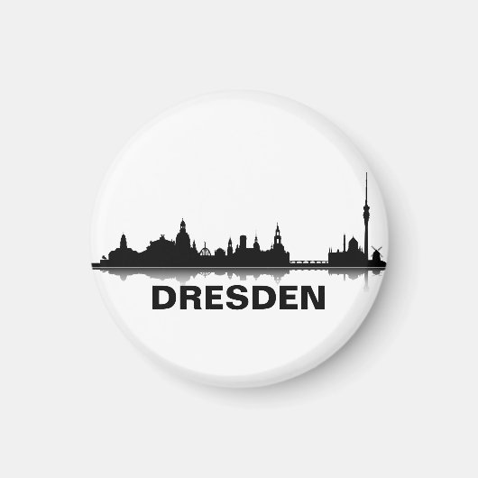 Dresden Skyline Kühlschrank Magnet (Voorkant)