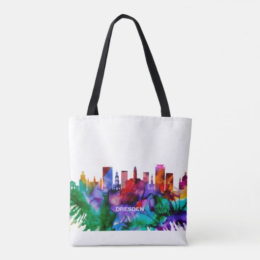 Dresden Skyline Tote Bag (Achterkant)