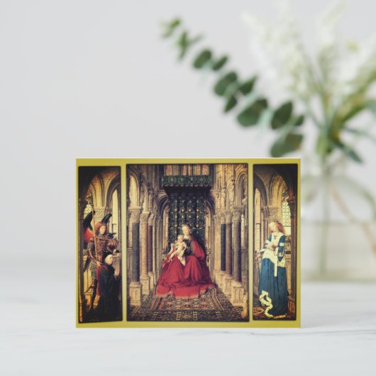 Dresden Triptych (door Jan van Eyck, 1437) Briefkaart (Staand voorkant)