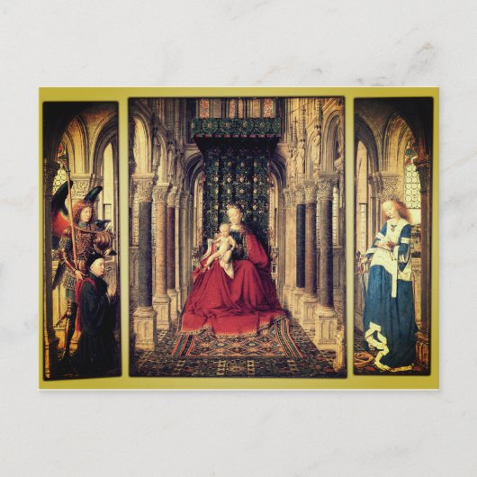 Dresden Triptych (door Jan van Eyck, 1437) Briefkaart (Voorkant)