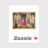 Dresden Triptych (door Jan van Eyck, 1437) Sticker (Vel)