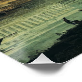 Dresden vanaf de rechteroever van de Elbe Perfect Poster (Hoek)