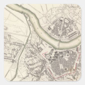 Dresden Vierkante Sticker (Voorkant)