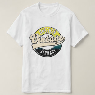Dresden vintage stijl logo t-shirt