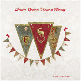 Dresden Weelderigheid Kerstmis Vlaggetjes