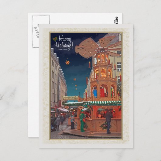 Dresden - Weihnachtspyramide - HH W Briefkaart (Voorkant / Achterkant)