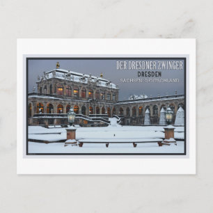 Dresden - Zwinger Palace Winter LS Briefkaart
