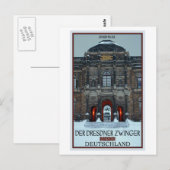 Dresden - Zwinger Palace Winter P Briefkaart (Voorkant / Achterkant)