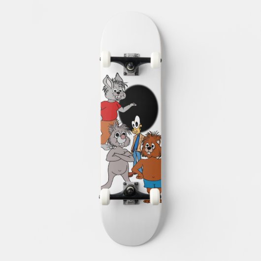 Dreshawne en vrienden persoonlijk skateboard (Voorkant)