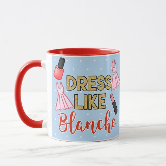 Dress als Blanche de gouden meisjes Mok (Links)