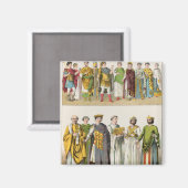 Dress bij de rechtbank van Byzantijn Magneet (Voorkant / Achterkant)