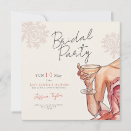 Dress bridal shower party cheers invitation kaart