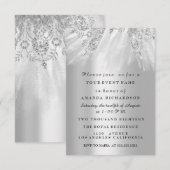 Dress Bridal Sweet 16th 15th Wedding Silver Grey Kaart (Voorkant / Achterkant)