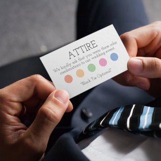 Dress-code Informatiekaartje