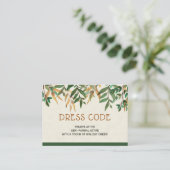 Dress-code Informatiekaartje (Staand voorkant)