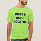 DRESS CODE VIOLATOR, school, T-shirt (Voorkant)