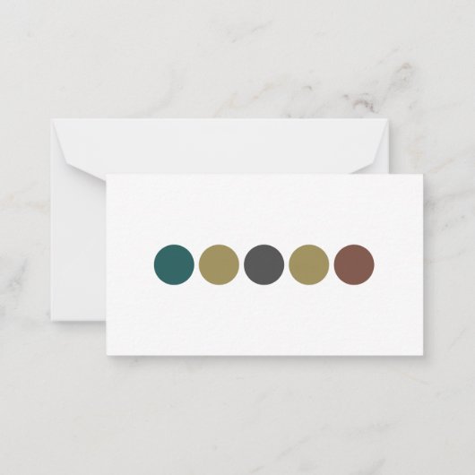 Dress Code voor bruiloft Notitiekaartje (Achterkant)