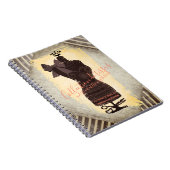 Dress dummy mannequin naaigarnennotebook notitieboek (Rechterzijde)