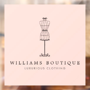 dress Form Boutique Blush Raamsticker