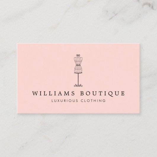  dress Form Boutique Blush Visitekaartje (Voorkant)