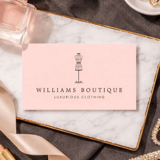  dress Form Boutique Blush Visitekaartje