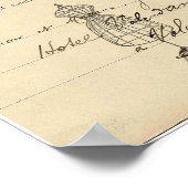  dress Form French Briefkaart Art Print (Hoek)