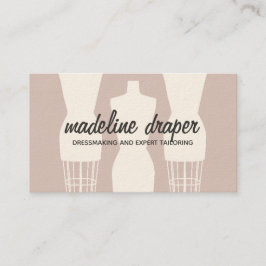 Dress Form Mode Designer Business Card Template Visitekaartje